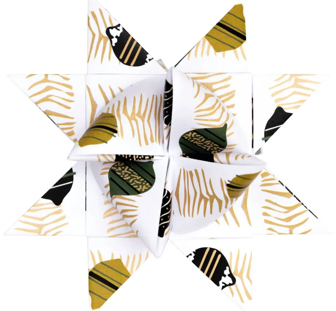 Rico Design Origami & Papier Falten|Papierstreifen>Fröbelsterne "Nostalgic Christmas"