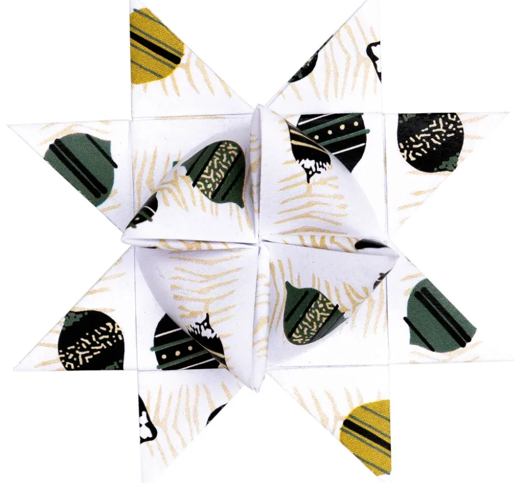 Rico Design Origami & Papier Falten|Papierstreifen>Fröbelsterne "Nostalgic Christmas"