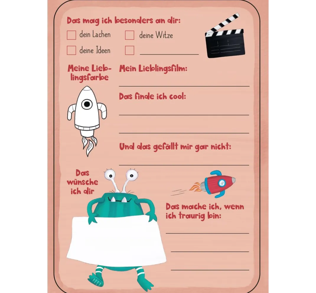 Kinder Topp Kinderbücher>Freundebuch "Meine monstermäßigen Freunde"