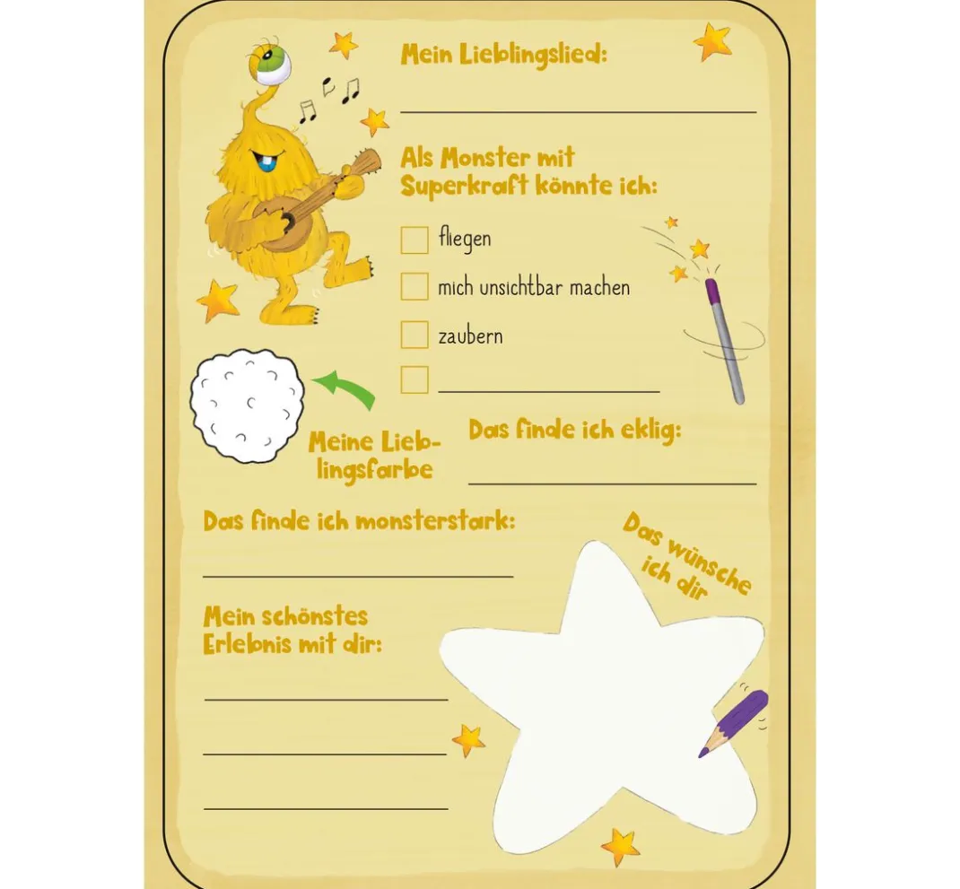 Kinder Topp Kinderbücher>Freundebuch "Meine monstermäßigen Freunde"