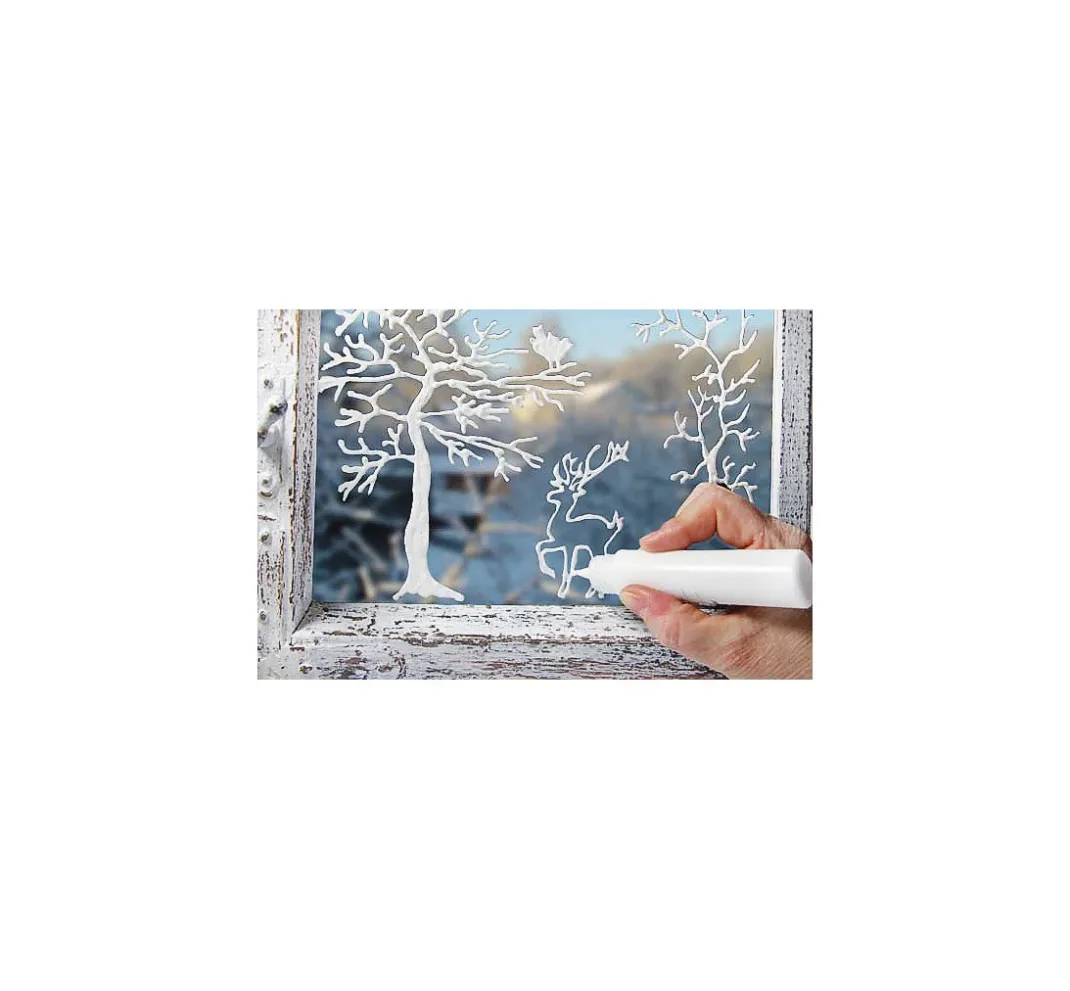 CREARTEC Glitter- Und Schneedeko|Effektfarbe>Frosteffekt-Liner, 30 ml