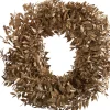 Othmar Decorations Trockenblumen & - Früchte|Diverse Materialien>Getrockneter Ruscuskranz "Gold Wash"