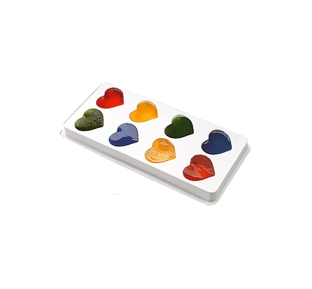Stellwag creative Seifen-Design|Gießformen>Gießform "Herzen", 8-tlg.