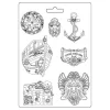 Stamperia Gießformen>Gießform "Songs of the Sea - Over the Sea"