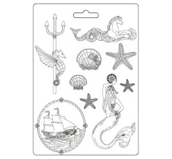 Stamperia Gießformen>Gießform "Songs of the Sea - Mermaid"