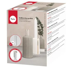 Rayher Gießformen>Gießform "Vase geriffelt"