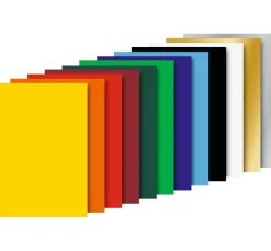 Kinder Heyda Spezialpapier & -Karton|Papier>Glanzpapier-Heft "Farbig sortiert"