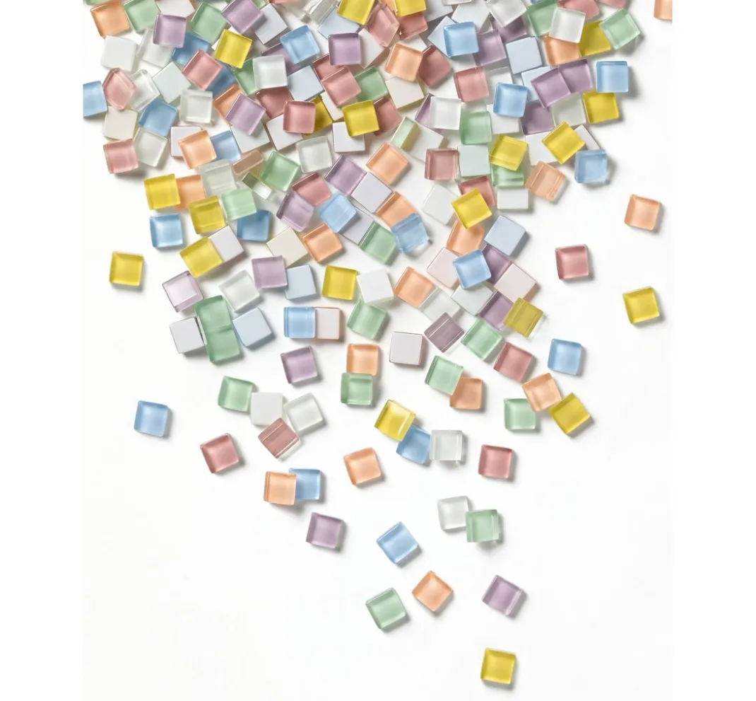 folia Mosaik Basteln>Glas-Mosaiksteine Mix, farbig sortiert