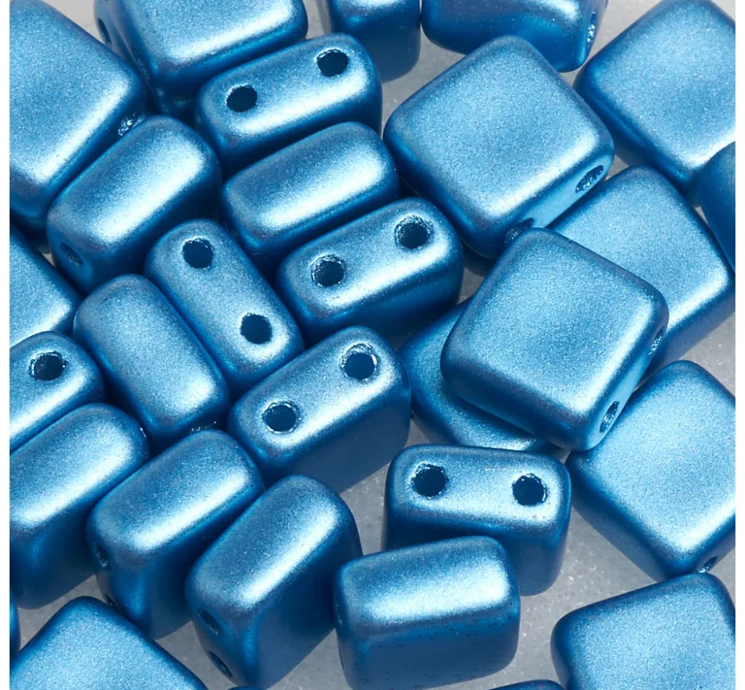 PRACHT Glasperlen|Perlensterne>Glasperle "Quadratisch", 35 Stück
