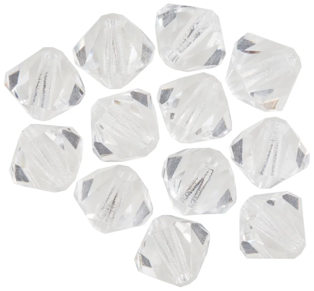 PRACHT Glasperlen|Perlensterne>Glasschliffglitzerperlen, 6 mm