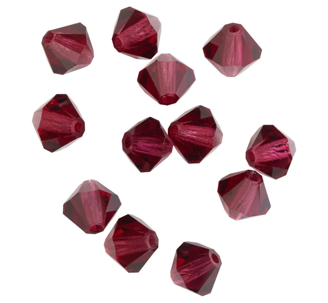 PRACHT Glasperlen|Perlensterne>Glasschliffglitzerperlen, 6 mm