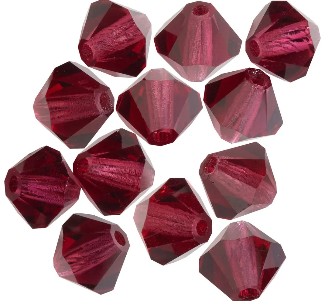 PRACHT Glasperlen|Perlensterne>Glasschliffglitzerperlen, 6 mm