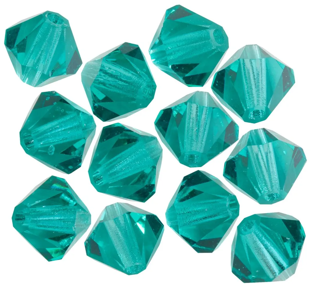 PRACHT Glasperlen|Perlensterne>Glasschliffglitzerperlen, 6 mm