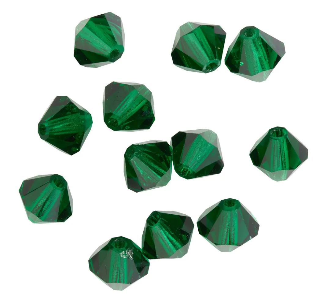 PRACHT Glasperlen|Perlensterne>Glasschliffglitzerperlen, 6 mm