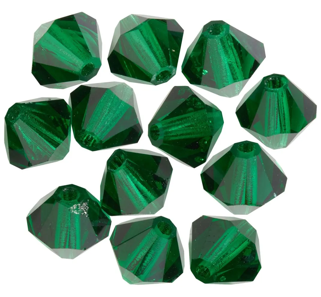 PRACHT Glasperlen|Perlensterne>Glasschliffglitzerperlen, 6 mm