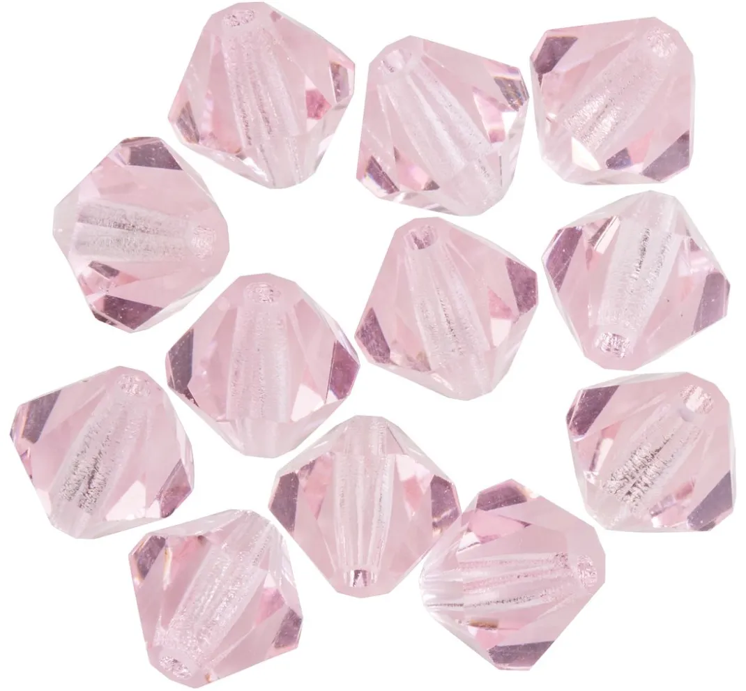 PRACHT Glasperlen|Perlensterne>Glasschliffglitzerperlen, 6 mm