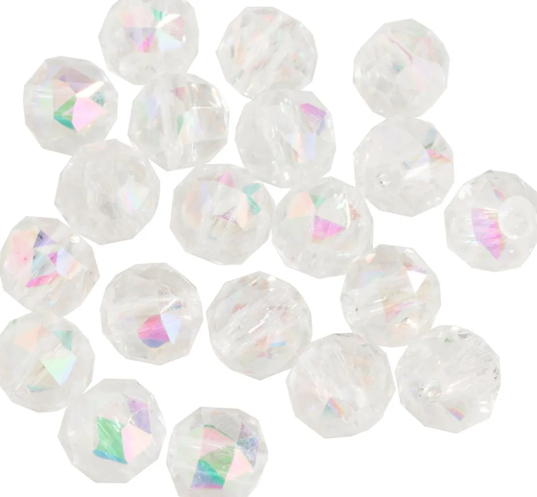 PRACHT Glasperlen>Glasschliffperle Rund, 6 mm