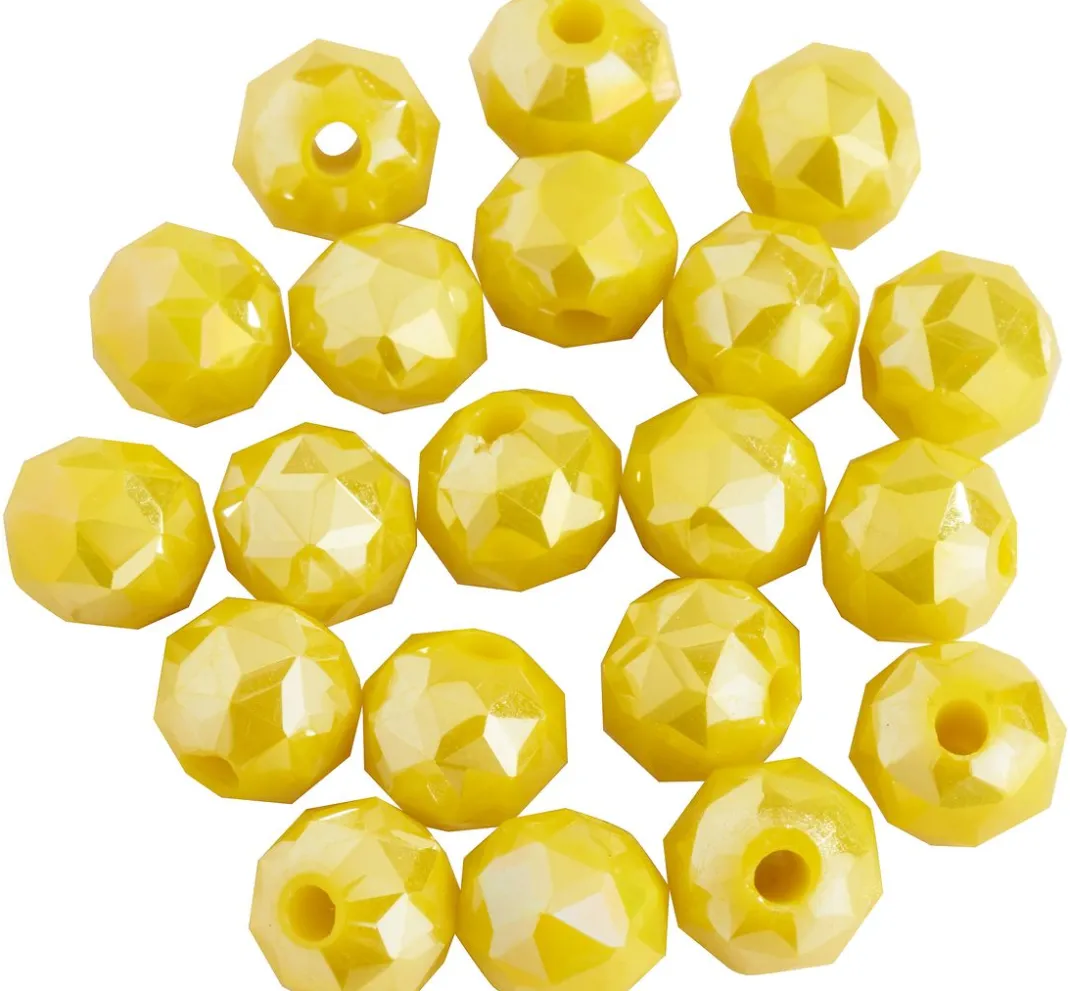 PRACHT Glasperlen>Glasschliffperle Rund, 6 mm