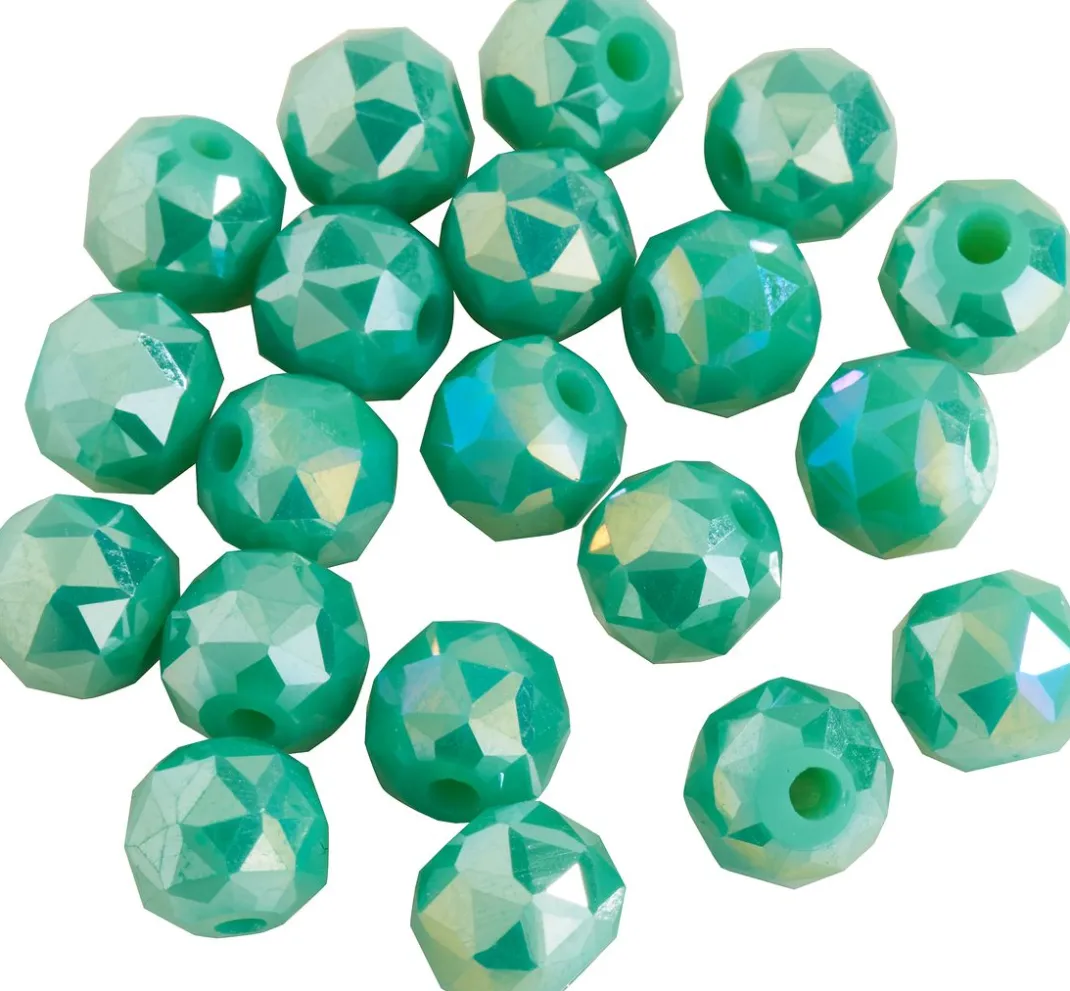 PRACHT Glasperlen>Glasschliffperle Rund, 6 mm