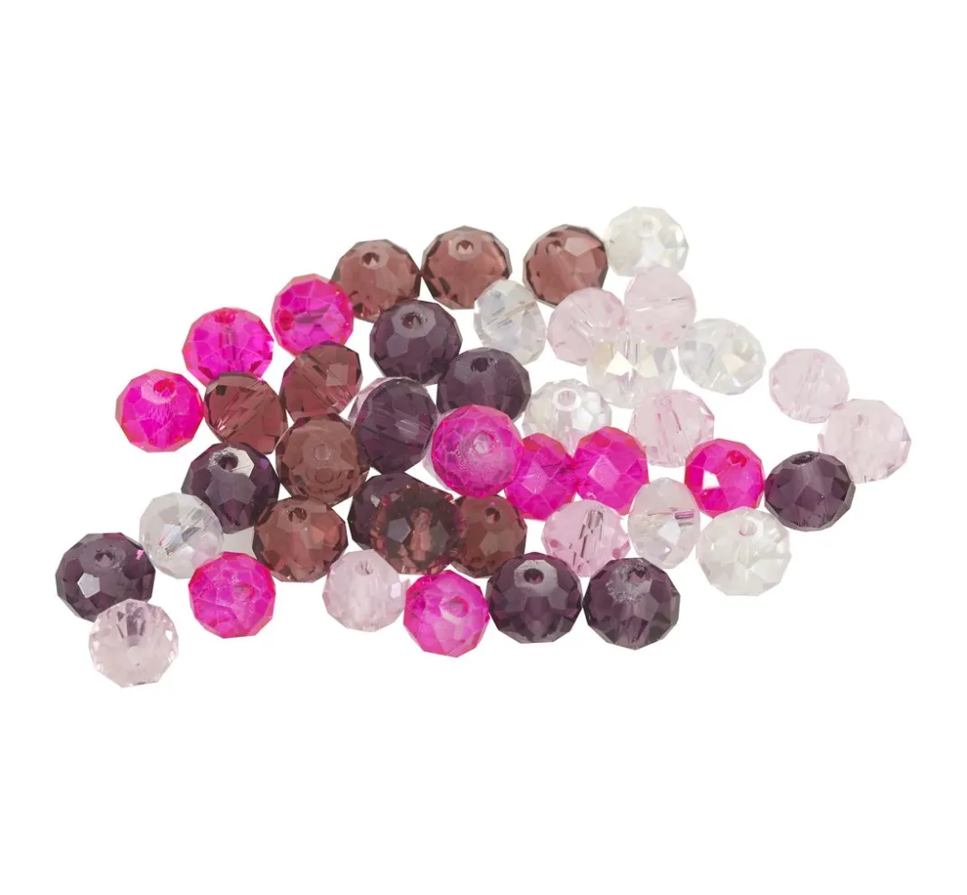PRACHT Glasperlen|Perlensterne>Glasschliffperlen, 8 mm, 45 Stück
