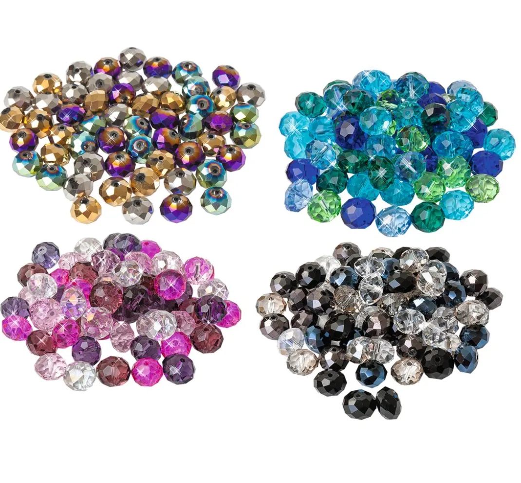 PRACHT Glasperlen|Perlensterne>Glasschliffperlen, 10 mm, 35 Stück