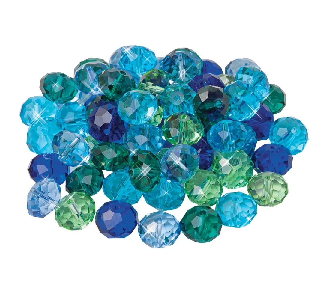 PRACHT Glasperlen|Perlensterne>Glasschliffperlen, 10 mm, 35 Stück