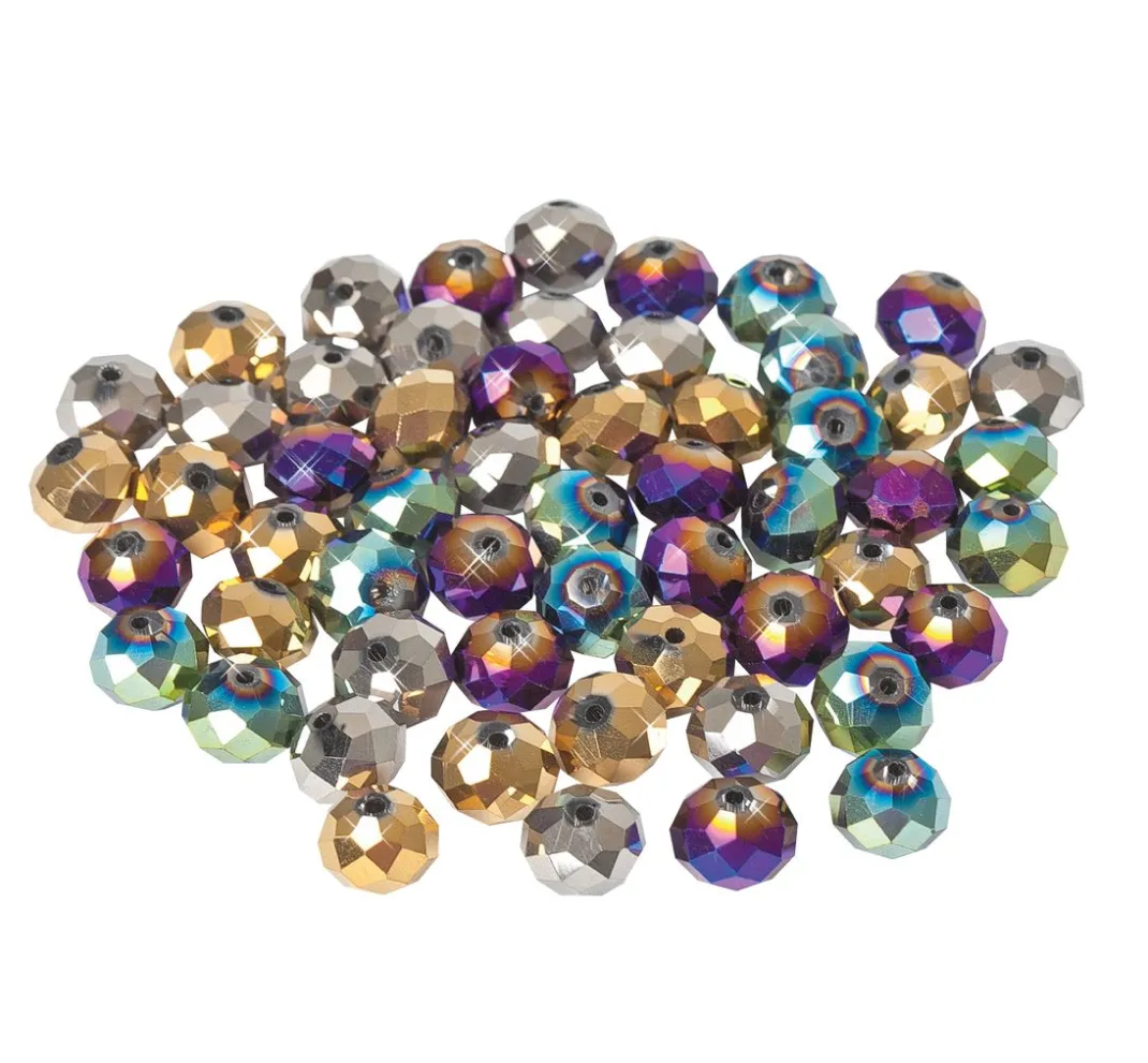 PRACHT Glasperlen|Perlensterne>Glasschliffperlen, 10 mm, 35 Stück