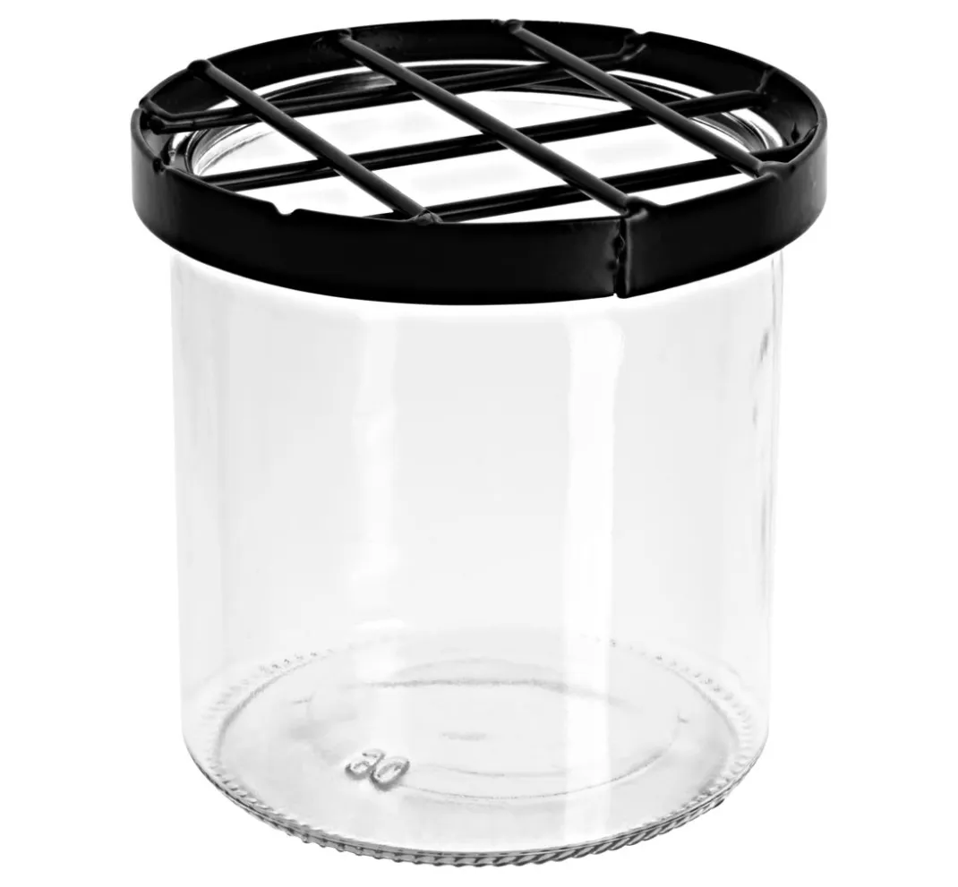 ohne Marke Gefäße|Glasgravur>Glasvase mit Steckgitter