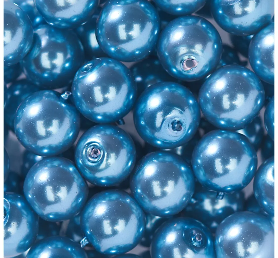 PRACHT Perlensterne|Glasperlen>Glaswachsperlen, Ø 6 mm, 55 Stück