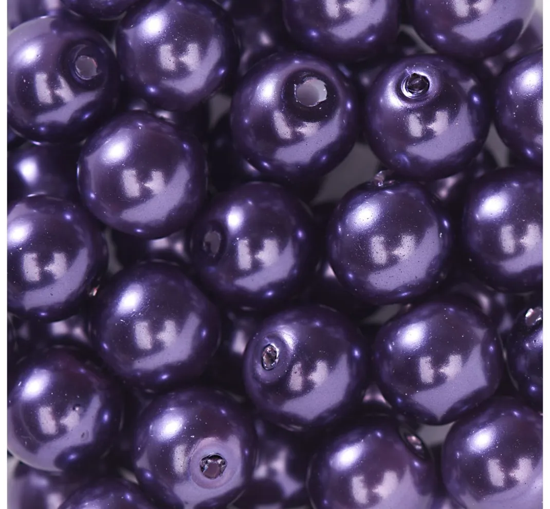 PRACHT Perlensterne|Glasperlen>Glaswachsperlen, Ø 6 mm, 55 Stück