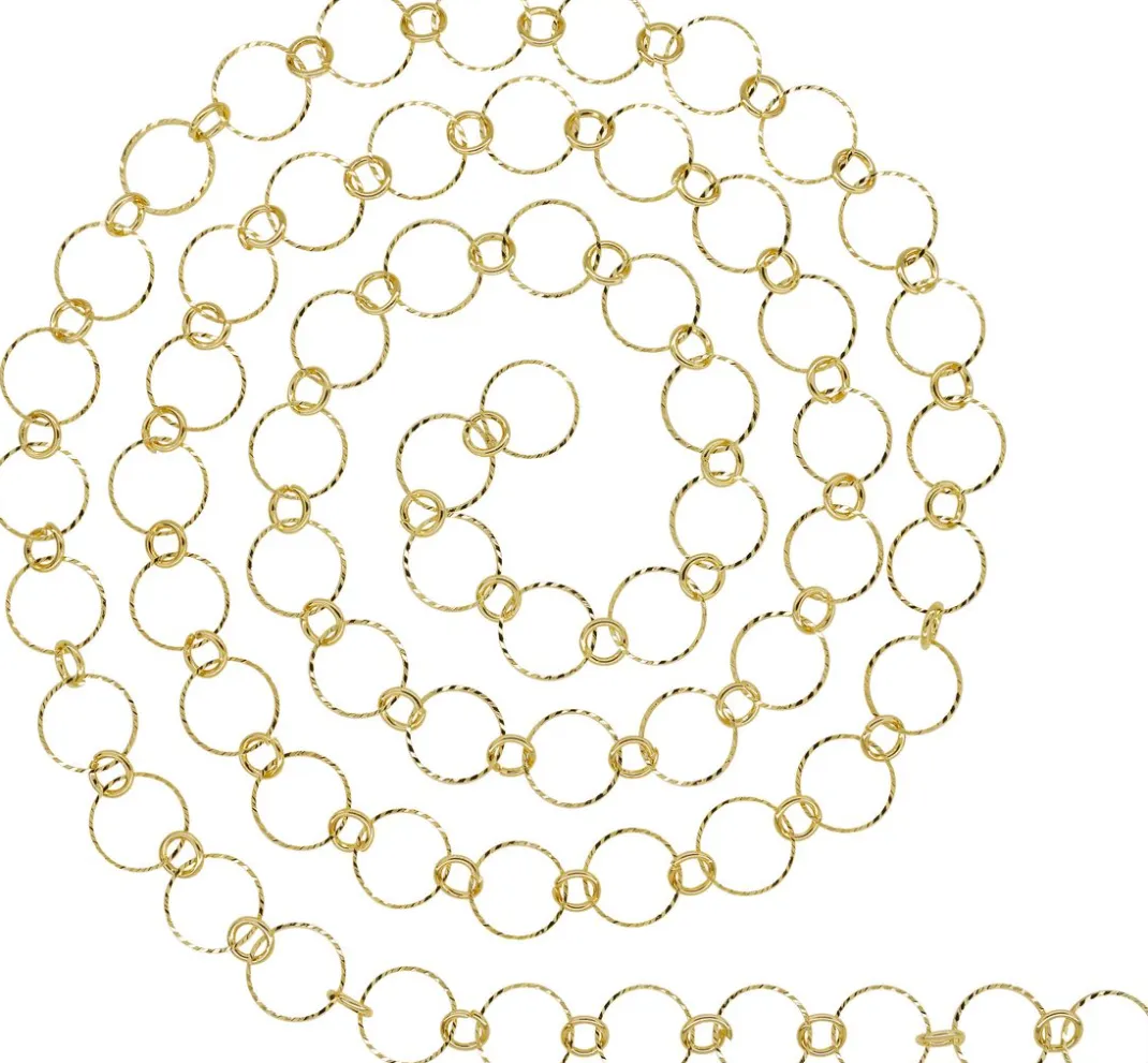 Rayher Ketten>Gliederkette Ringe geprägt