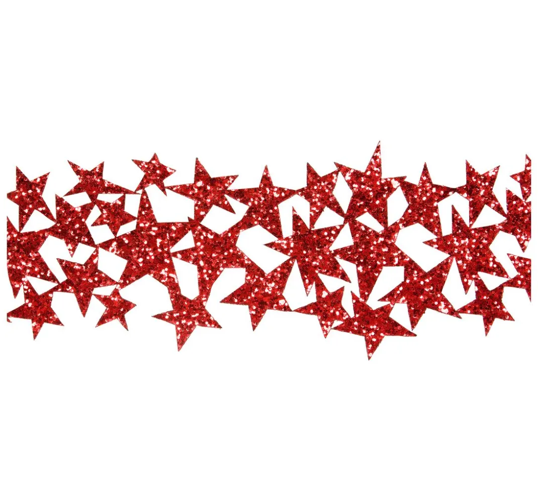 HALBACH Deko-, Motiv- & Schmuckband>Glitterband "Sterne"