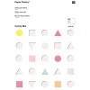 Rico Design Spezialpapier & -Karton|Scrapbooking>Glitterpapier "Candy Mix"