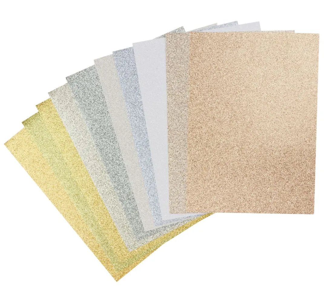 Rico Design Spezialpapier & -Karton|Farb- & Motivblöcke>Glitterpapier "Glamour Mix"