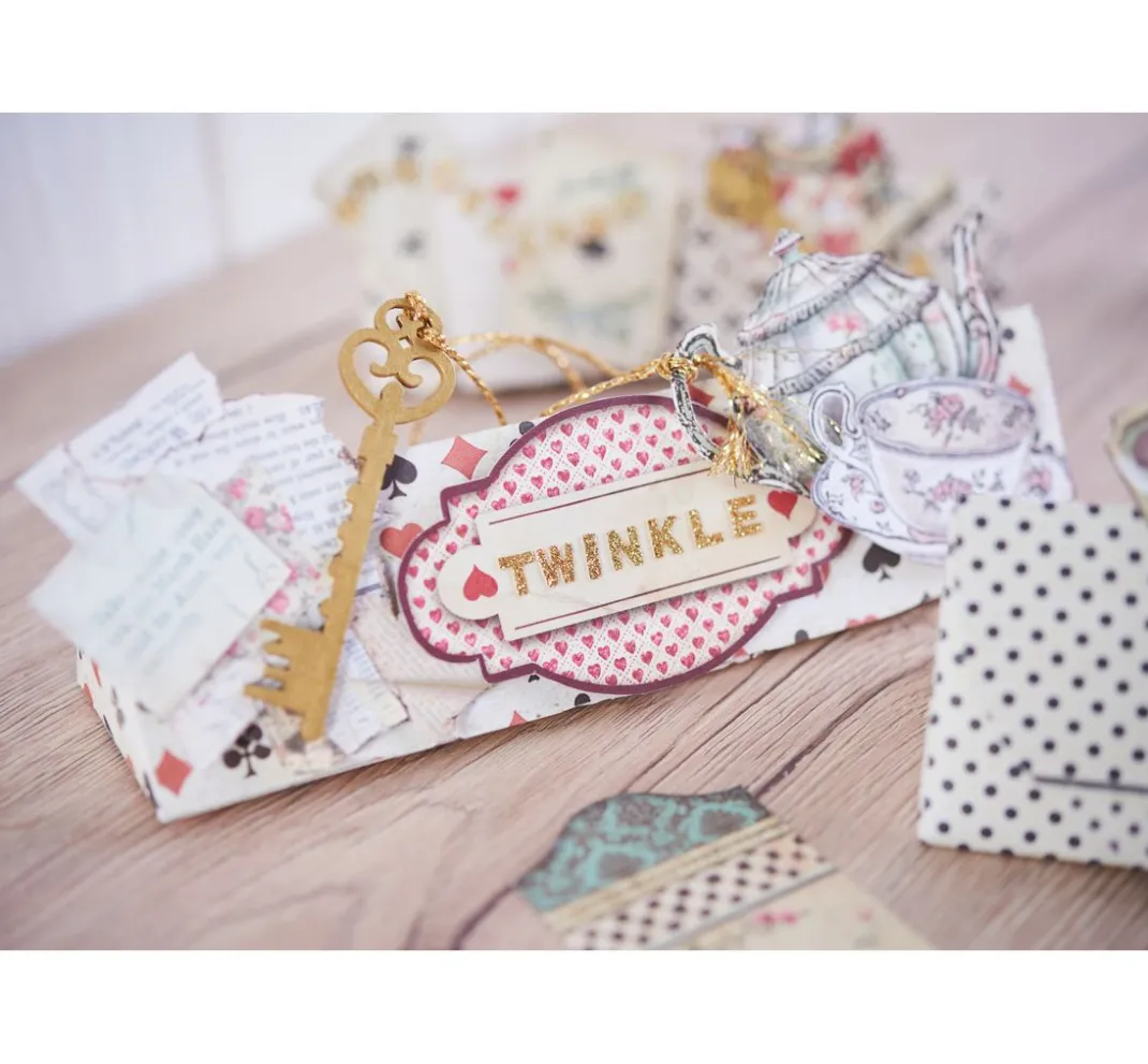 Rico Design Spezialpapier & -Karton|Farb- & Motivblöcke>Glitterpapier "Glamour Mix"