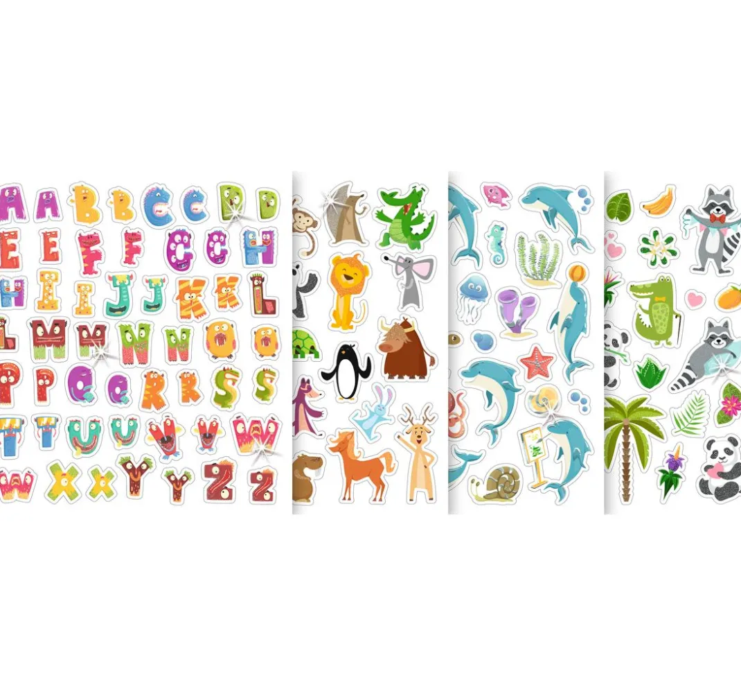 Kinder URSUS Weiteres|Sticker & Klebebänder>Glitzer-Sticker "Animals"