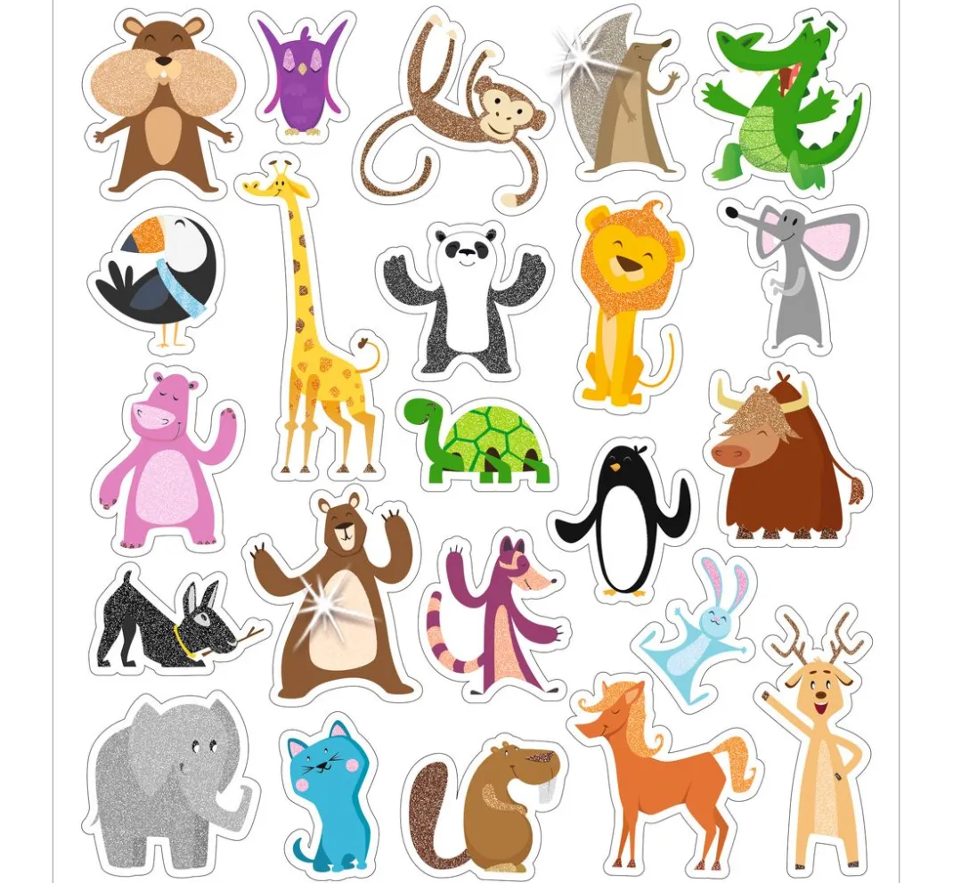 Kinder URSUS Weiteres|Sticker & Klebebänder>Glitzer-Sticker "Animals"