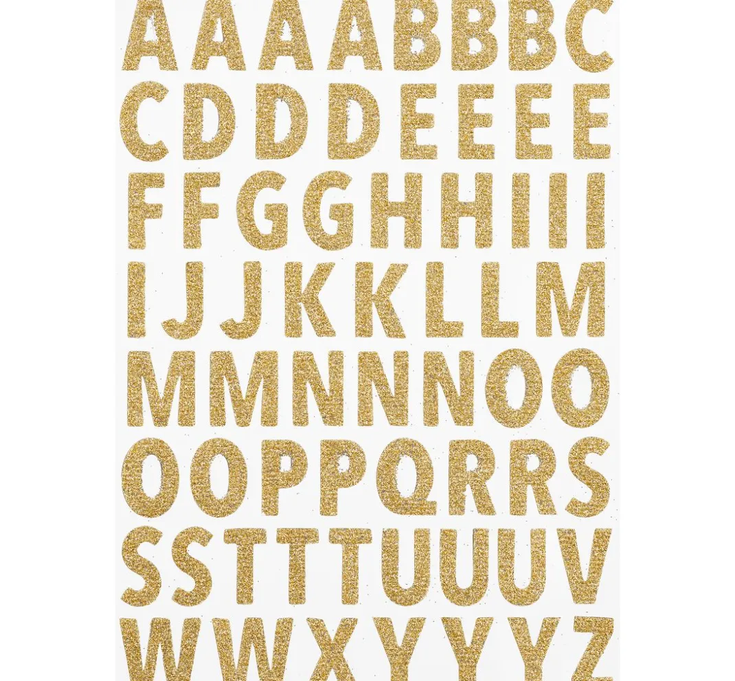HobbyFun Scrapbooking|Kartengestaltung>Glitzer-Sticker "Buchstaben"
