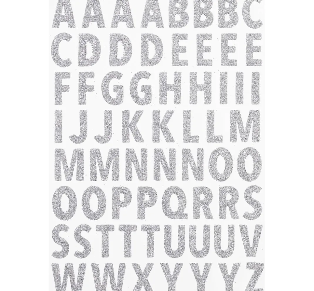 HobbyFun Scrapbooking|Kartengestaltung>Glitzer-Sticker "Buchstaben"