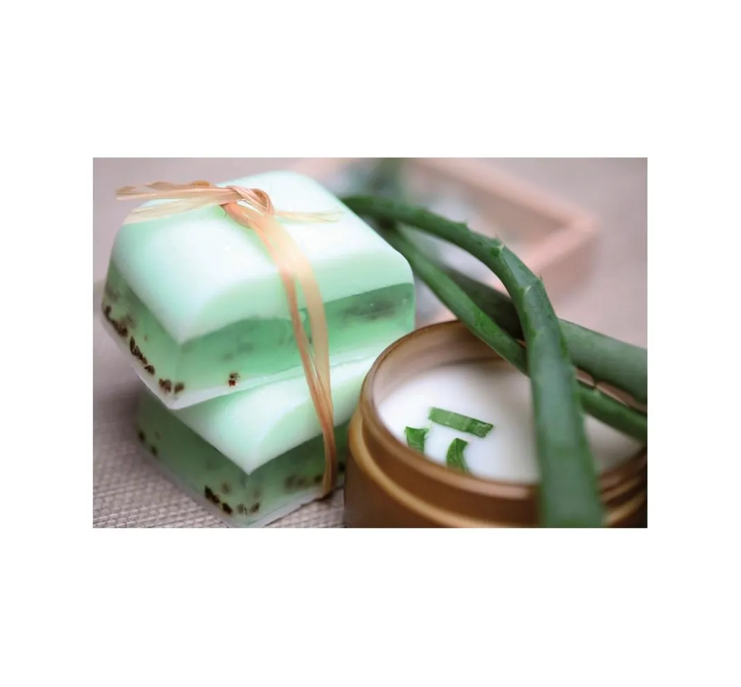 GLOREX Seifen-Design|Seifen>Glycerin Öko-Gießseife "Aloe Vera", transparent