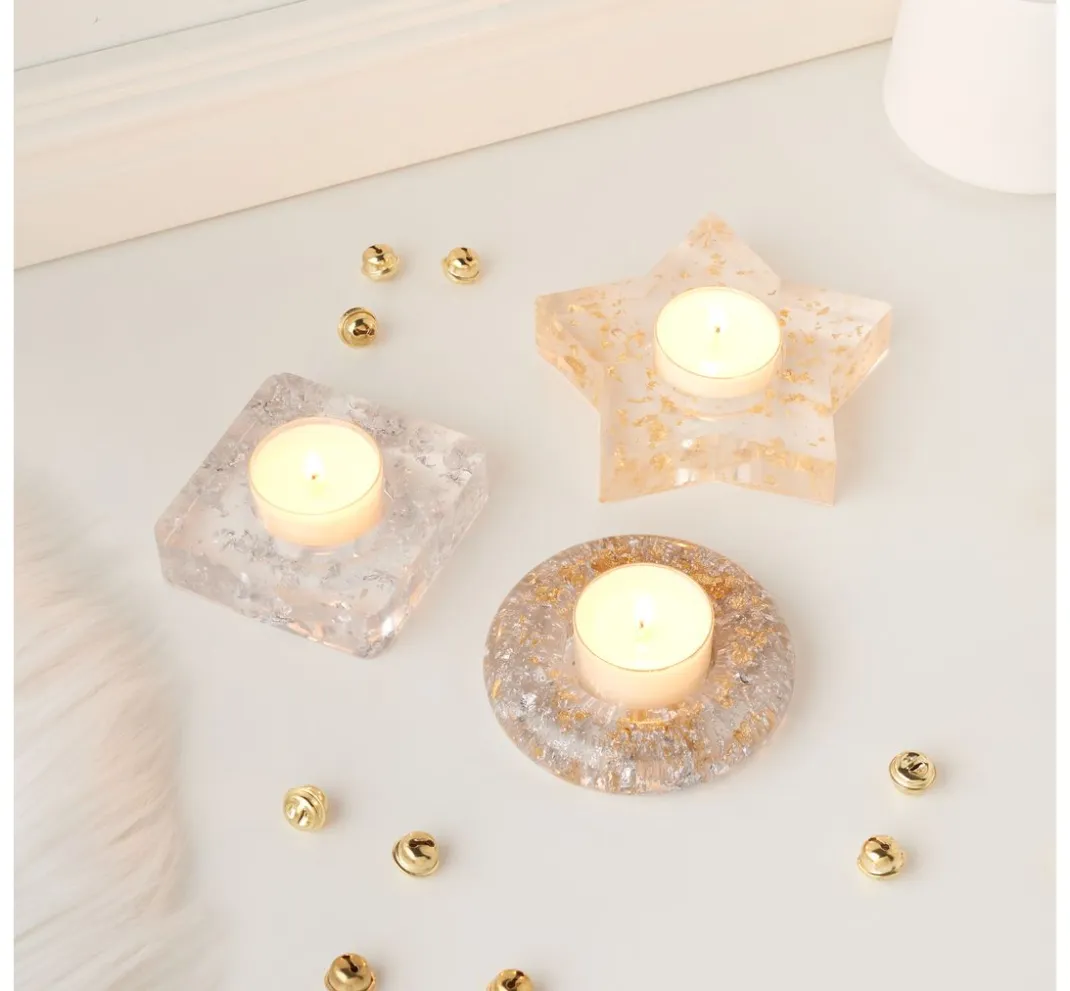 Cléopâtre Schmuck Gießen|Glitter- Und Schneedeko>Gold Silber Partikelmix, 9 Tiegel
