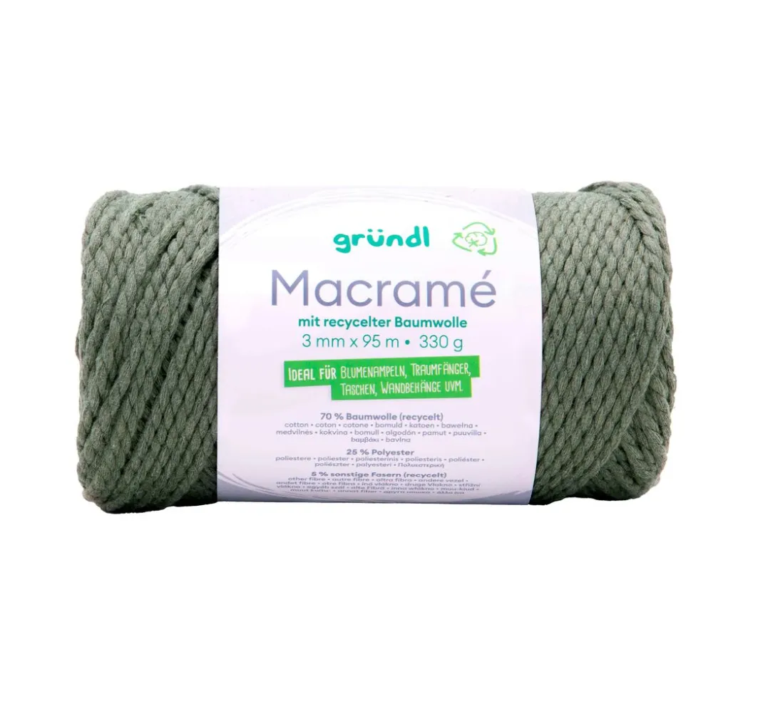 Kinder gründl Bänder|Makramee>Baumwollkordel "Macramé"