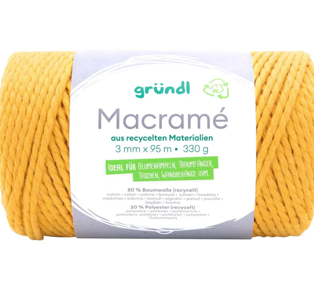 Kinder gründl Bänder|Makramee>Baumwollkordel "Macramé"
