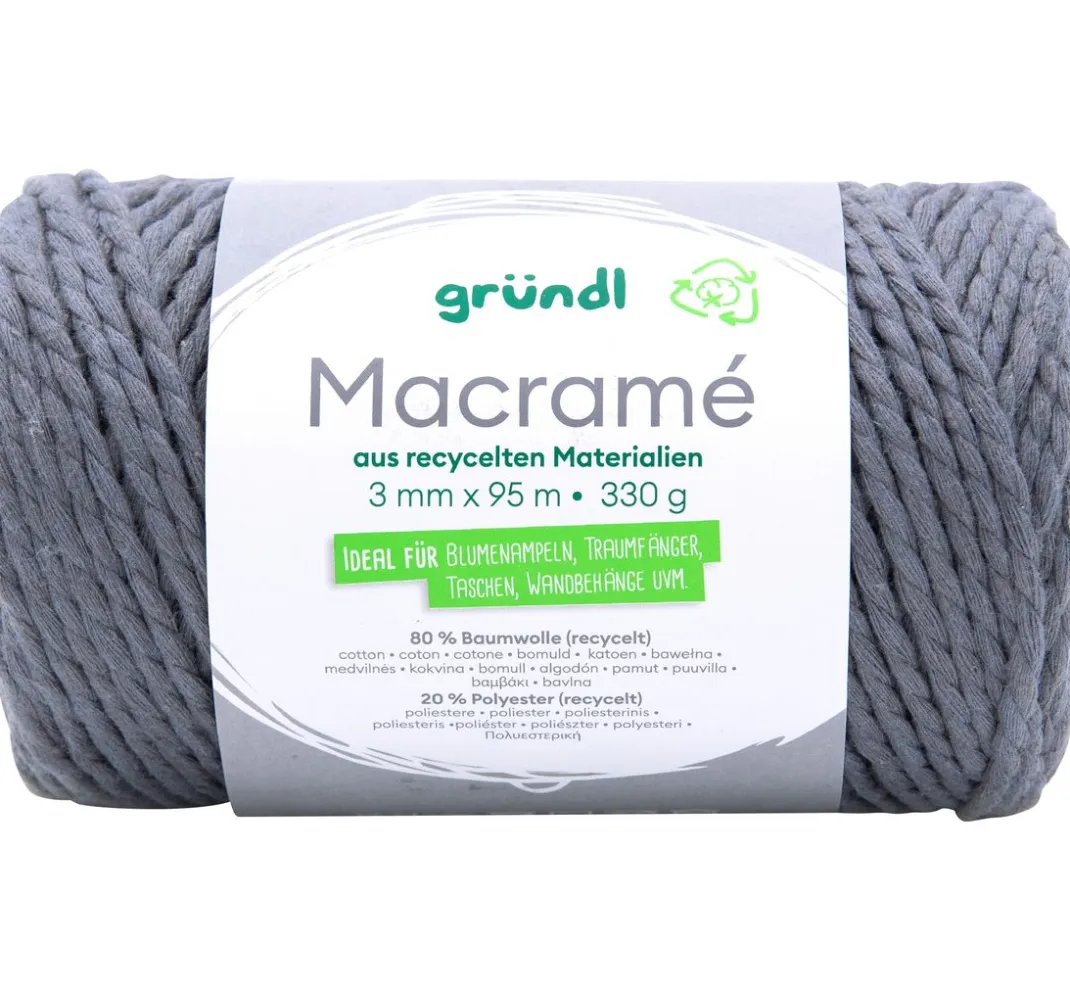 Kinder gründl Bänder|Makramee>Baumwollkordel "Macramé"
