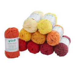 gründl Topflappengarn|Baumwollgarn>Cotton Quick Mini "Shades of Yellow and Red"