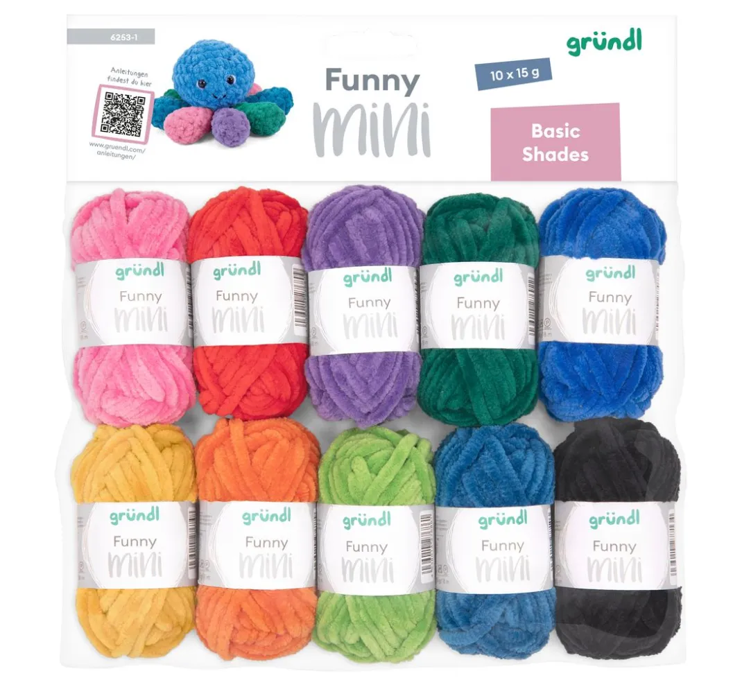 gründl Effektwolle|Chenille Wolle>Funny Mini Basic Shades