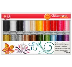 Gütermann creativ Sticken>Gütermann Maschinenstickfaden-Set