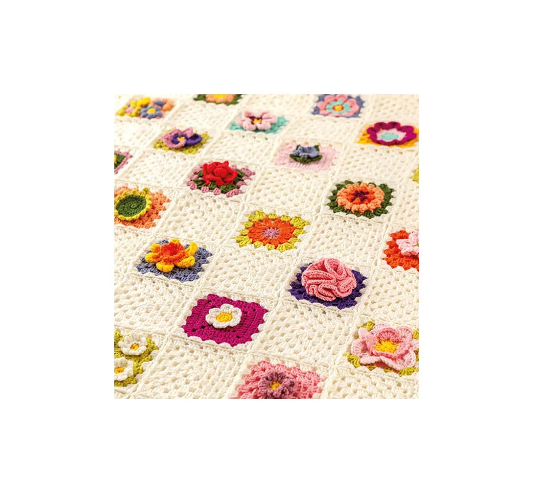 Topp Häkelanleitungen|Häkeln>Häkel-Karten Granny Square "Blumen"