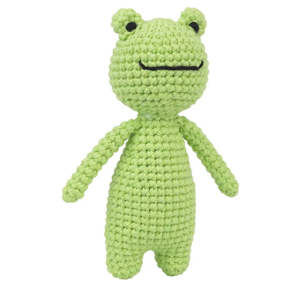 Kinder Knitty Critters Stricken & Häkeln|Häkelset>Häkelset "Frosch Trevor"