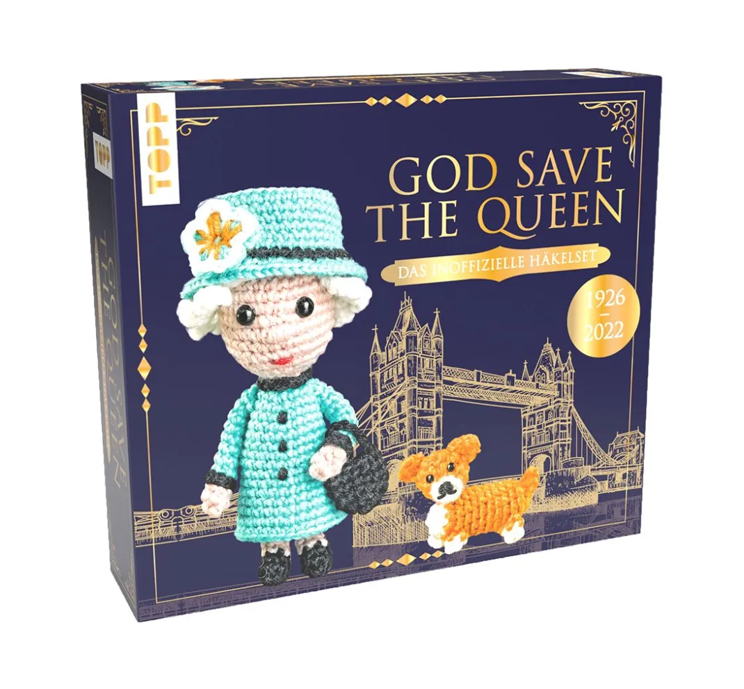 Kinder Topp Stricken & Häkeln|Häkeln>Häkelset "God save the Queen"